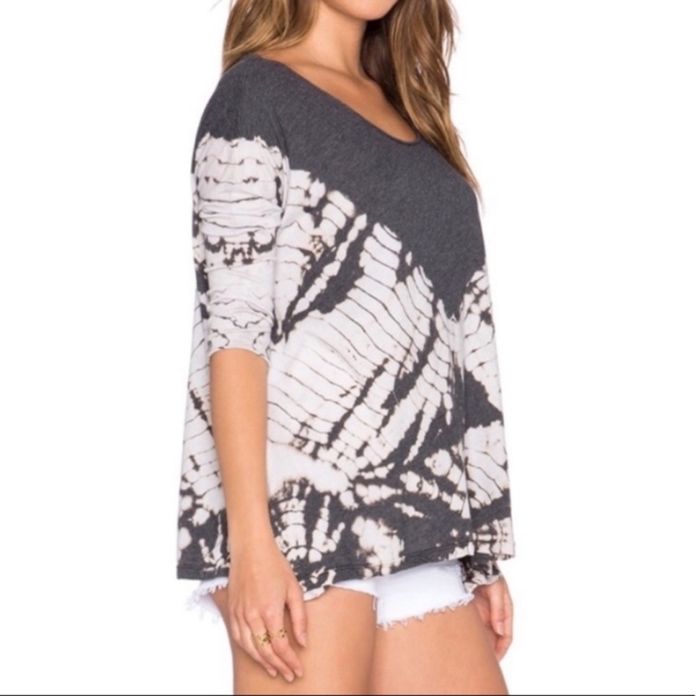 Free People/We The Free Coastal Tie Dye Oversize Swing Top SZ S w MEASUREMENTS